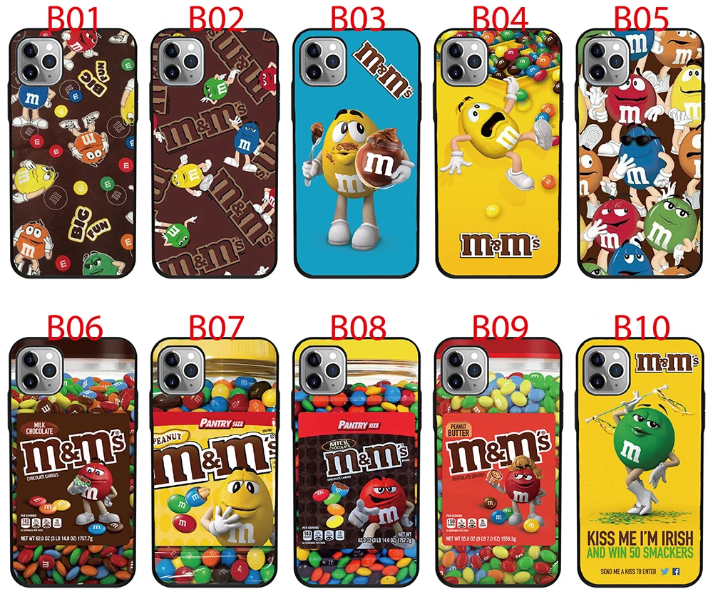 

Для Samsung Galaxy A91 A81 A71 A51 A90 A80 A70 A60 A50 A50S A40 A30 A30S A20 A10S A10 M10 мягкие ТПУ M & Ms шоколадные чехлы для телефонов