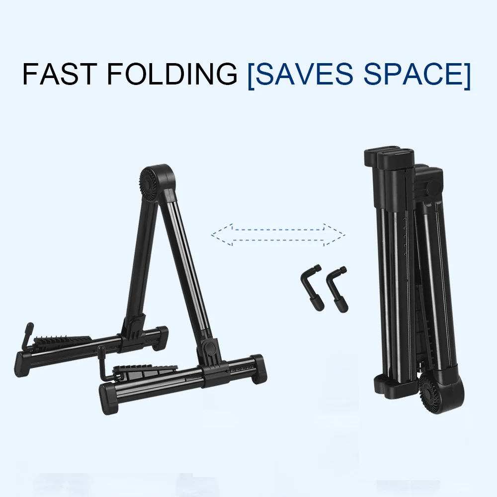 elektrische gitarre stand abs leichte stand versenkbare faltbare stand halter eine regal haus stehen gitarre zubehör free global shipping