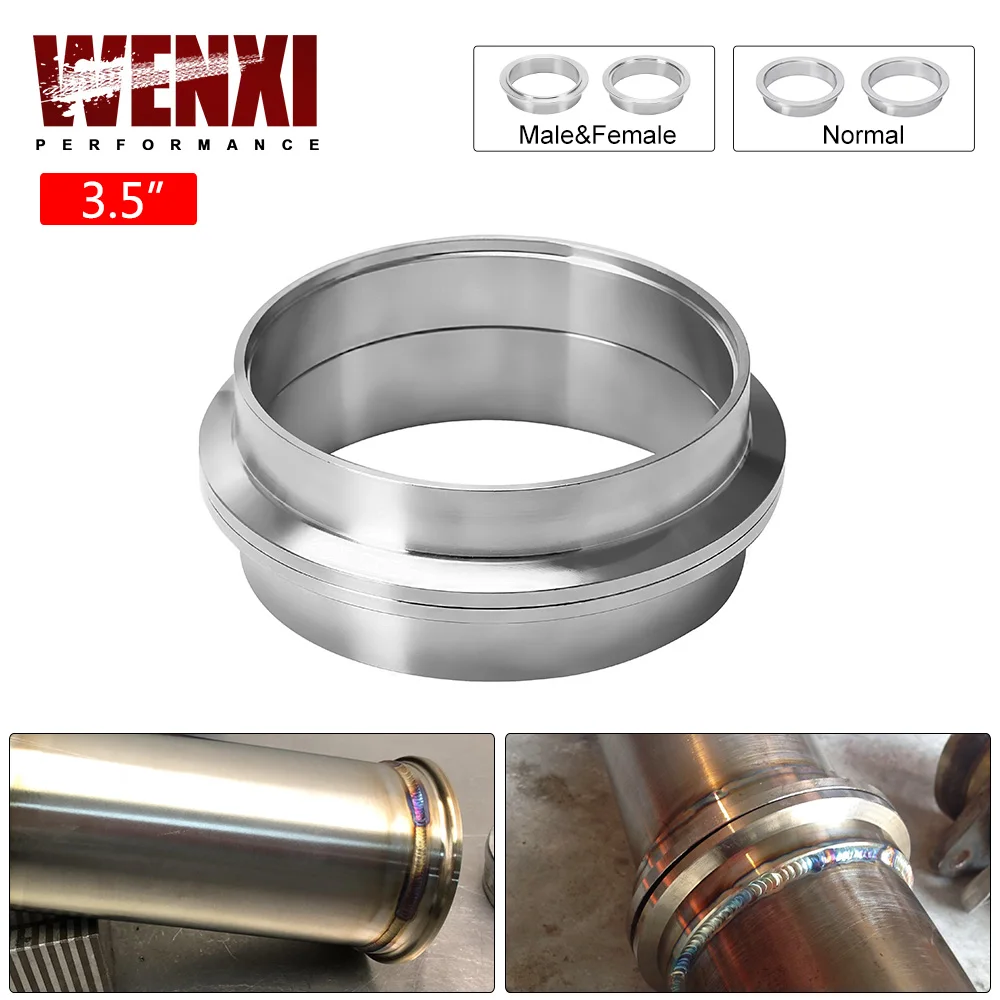 

(2PC/LOT) 3.5" V-Band Flange High Quality Stainless Steel 304 FEMAL & MALE OR NORMAL V Band Flange WX-VFN35/VFM35