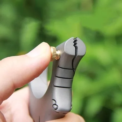 

Outdoor Professional Shot Slingshot Sling Shot Titanium Alloy Catapult Bow Outdoor Game Playing Rubber Band Travel Tools