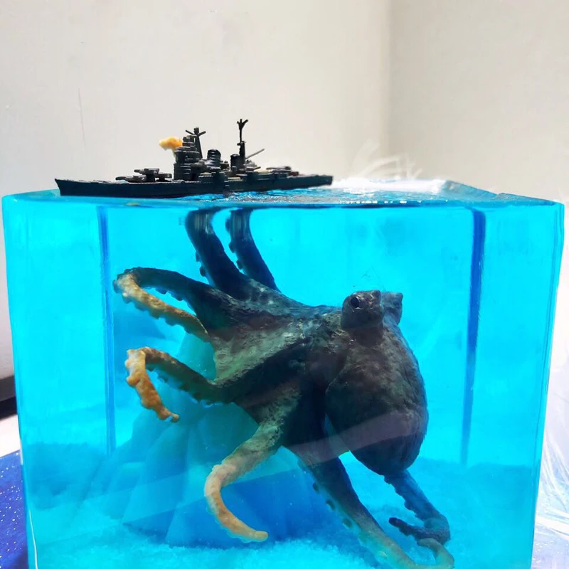 Ремесленных морской Осьминог осьминог море Монстр военный корабль с украшением