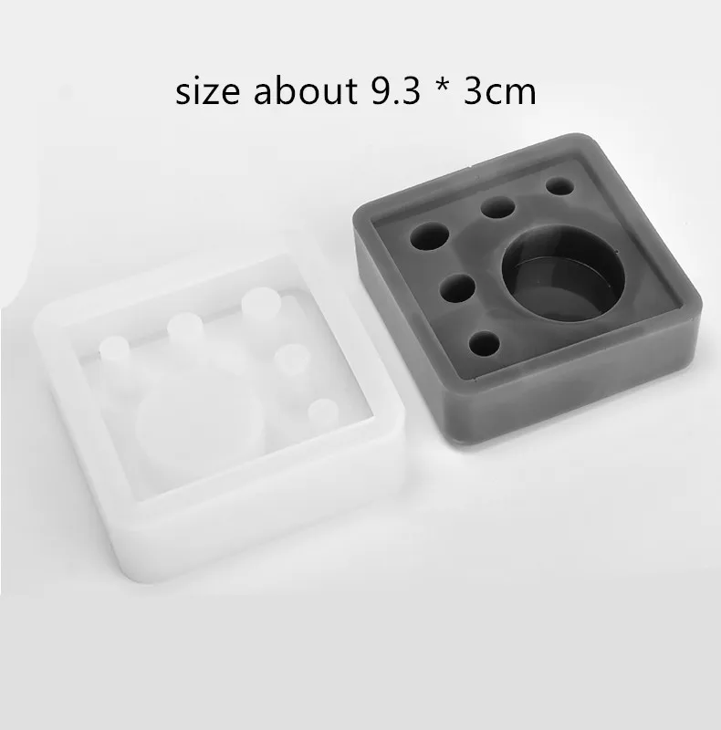 Ручной работы цементная эпоксидная смола DIY глиняная ручка держатель для карт