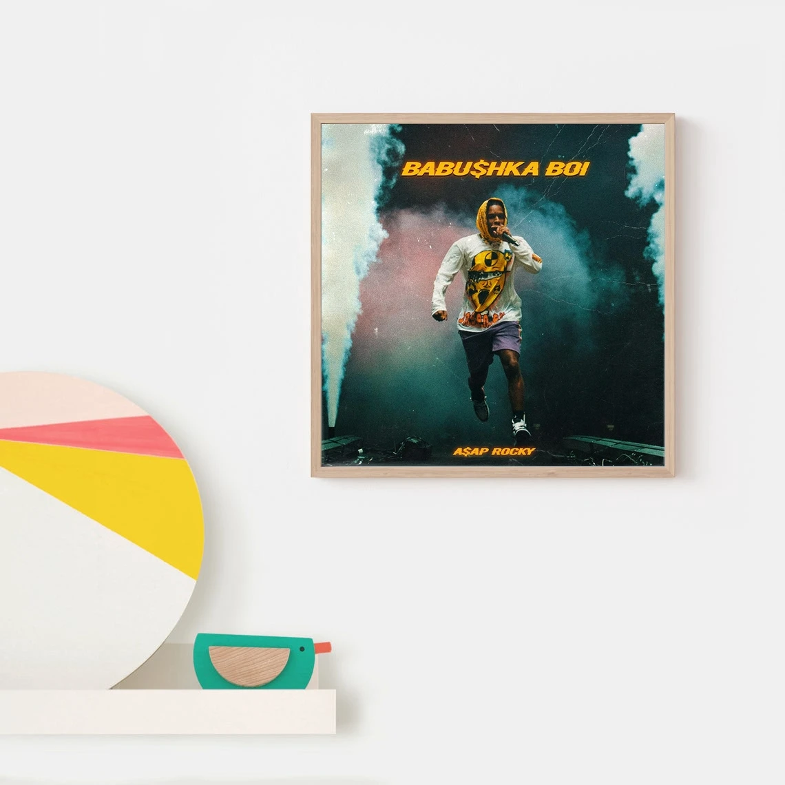 ASAP Rocky BABUSHKA BOI музыкальный альбом постер рэп звезда поп-певец домашняя настенная