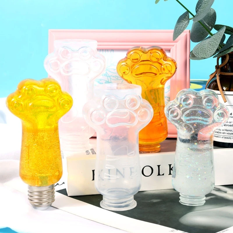 

Форма из жидкой эпоксидной смолы, силиконовая форма в виде кошачьей Лапы Для лампочек, свечи, мыла ручной работы, набор инструментов для изг...