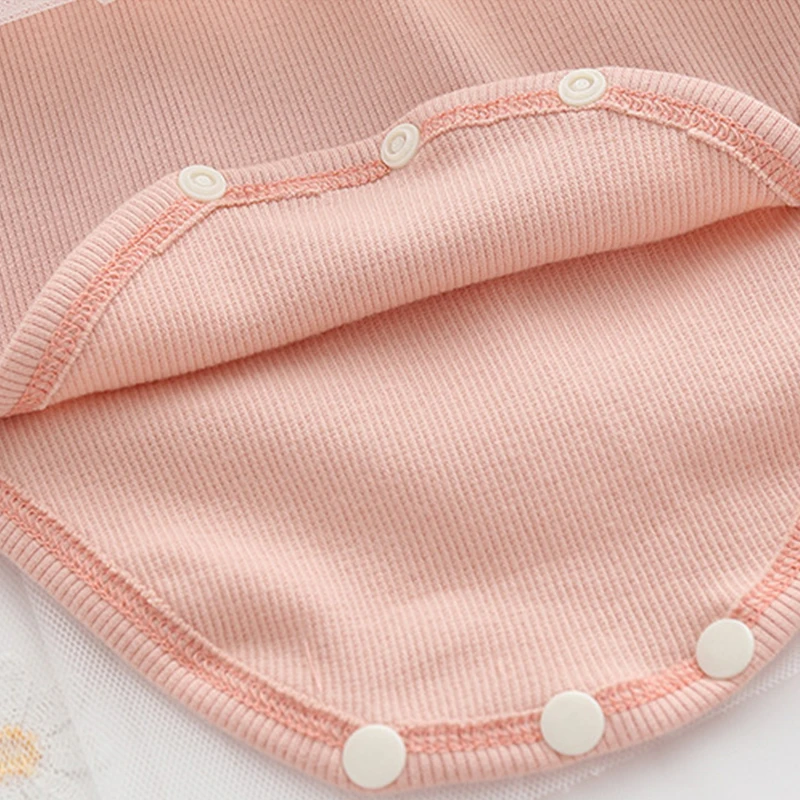Newborn Baby Girls Bodysuit Dresses Infant Baby Dresses Cotton 3-24M Cute Little Daisy Dress Baby Clothing Outfit images - 6
