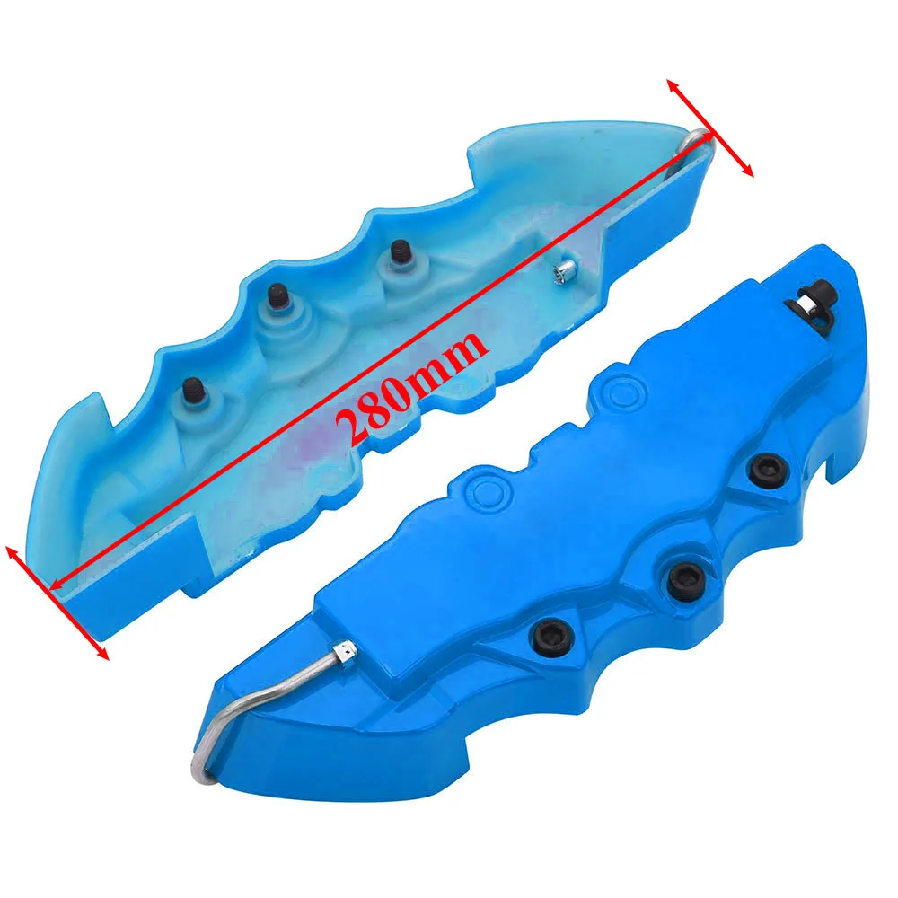Plastic Blue L 190 мм 240 мм 280 мм алюминиевая Тормозная Скоба крышка тормозной крышки комплект крышек тормозного суппорта Whithout логотип - Цвет: Plastic Blue L