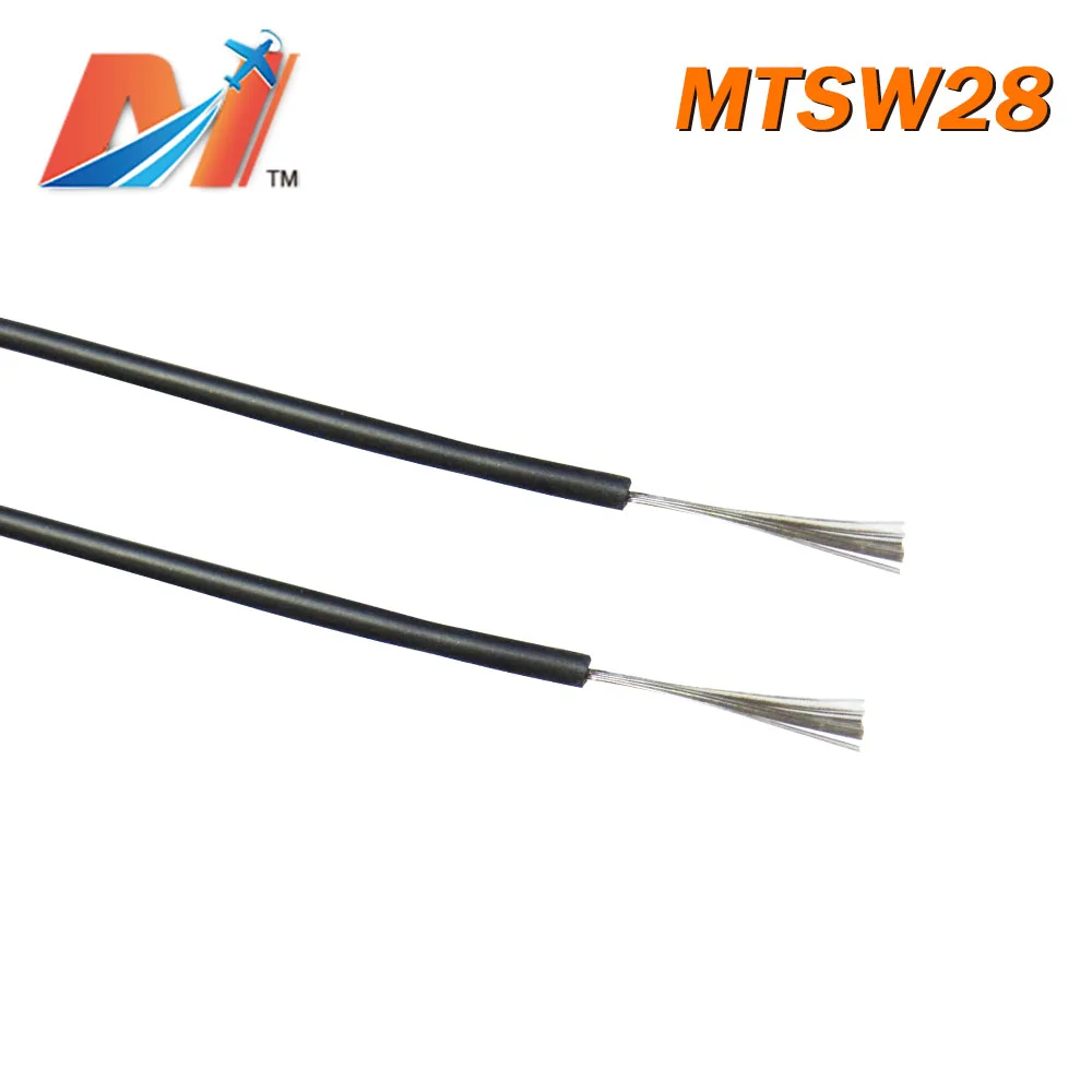 Силиконовый кабель питания Maytech AWG28 черного цвета|Силовая установка| |