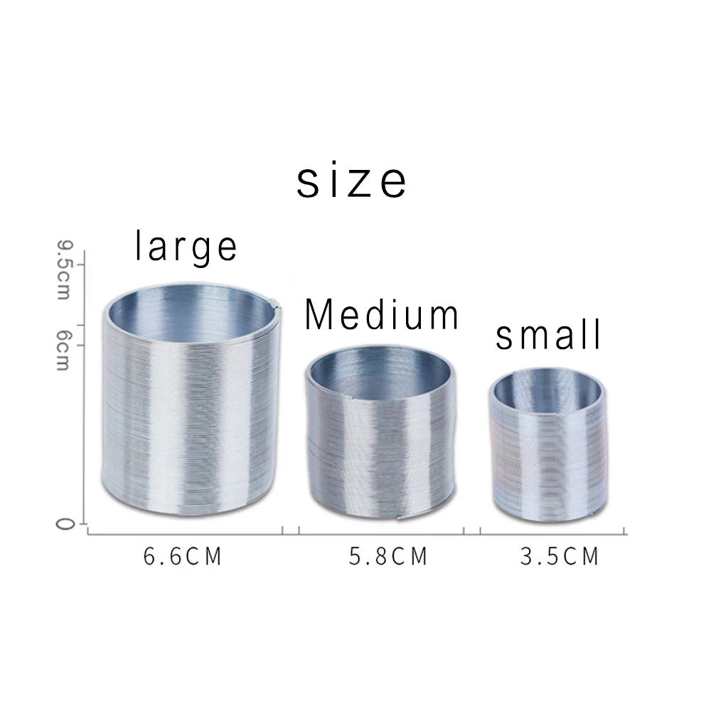 Плоский пружинный стальной металлический Радужный круг забавная волна подарок