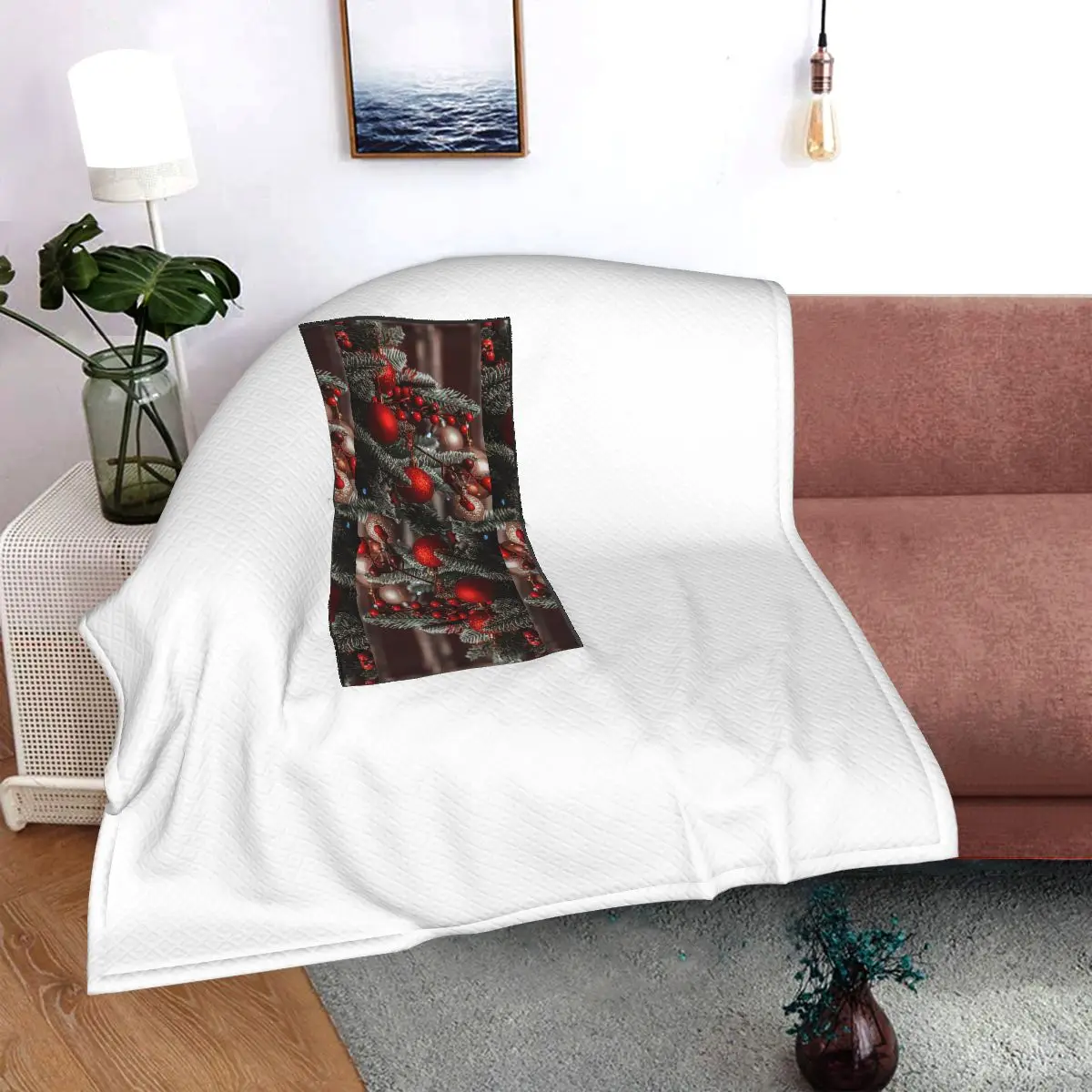 

Jhk-1623979809386 Printed car pillow blanket, bolster blanket, sofa blanket