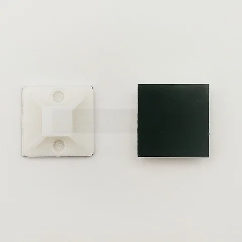 Белая основа для кабеля, зеленые клеевые крепления для галстуков 20 мм x 20 мм, самоклеящиеся крепления для кабелей, крепления для застежек, основания, настенный держатель, крепление стандарта