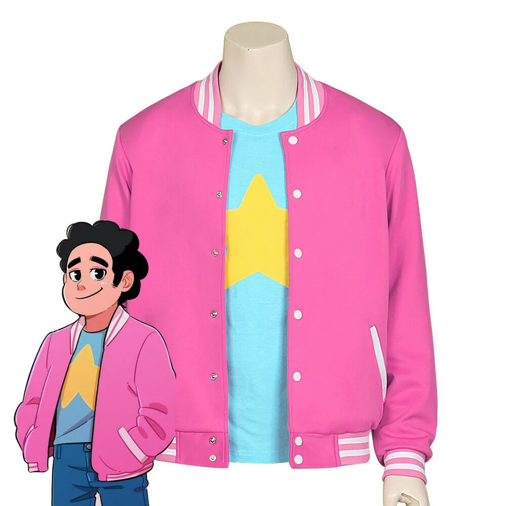 Аниме Steven Universe Косплей Пальто Quartz высокое качество бейсбольная куртка футболка