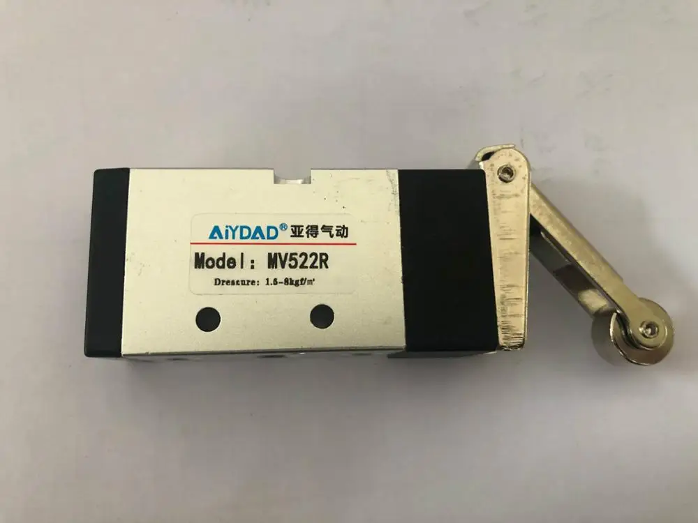 

Механический клапан MV522R, цилиндрический воздушный клапан, роликовый пневматический переключатель для путешествий