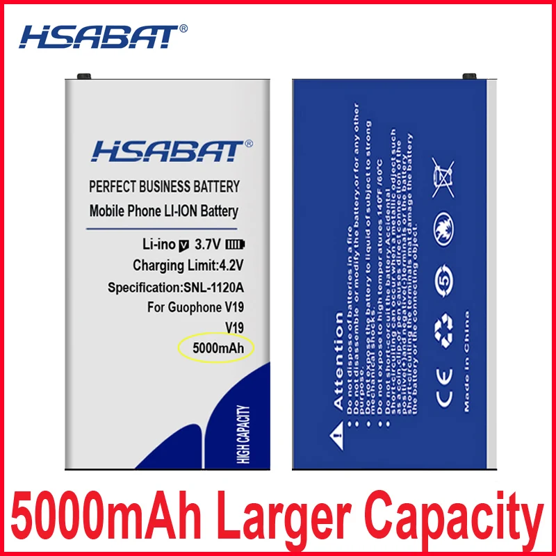 Аккумулятор HSABAT 0 Cycle 5000 мАч для Guophone V9 Pro Discovery V9pro V19 высококачественный запасной