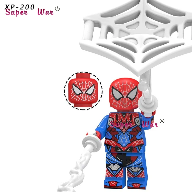 XP200 Одиночный фильм Marvel Человек-паук Venom вдали от дома Mysterio Марии Хил Ned Liz Hydro Man Spiderman Строительные кубики, детские игрушки - Цвет: XP200