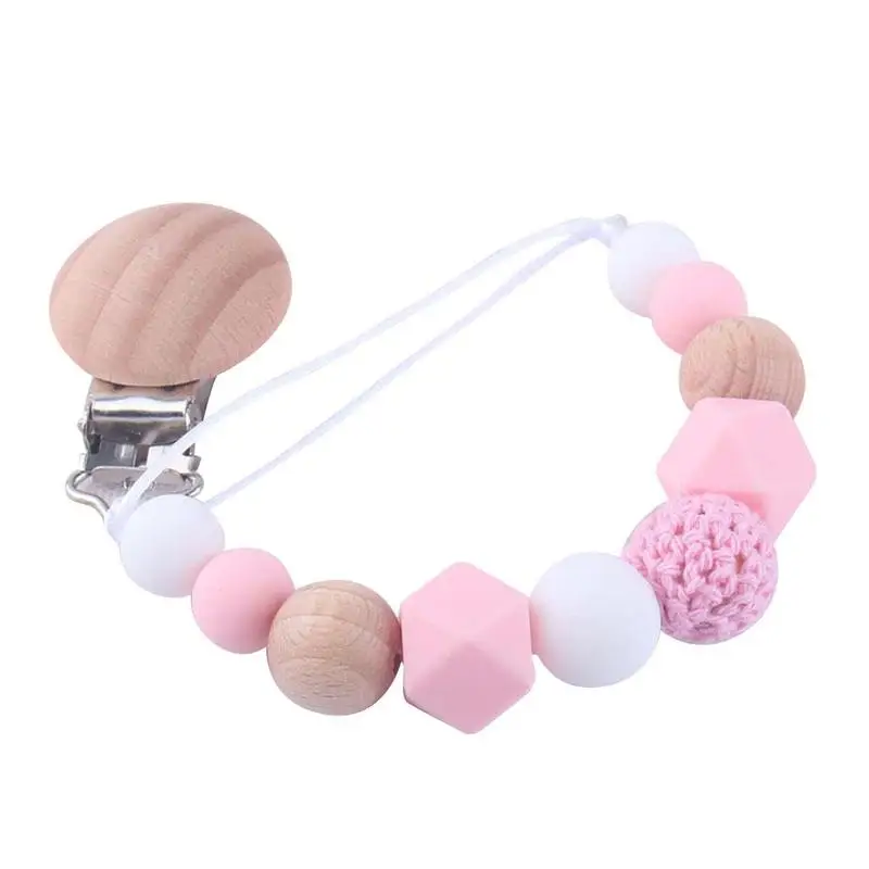 

Baby silicone pacifier chain, baby molar toy, anti-dropping and chain, mother baby products C3Z6