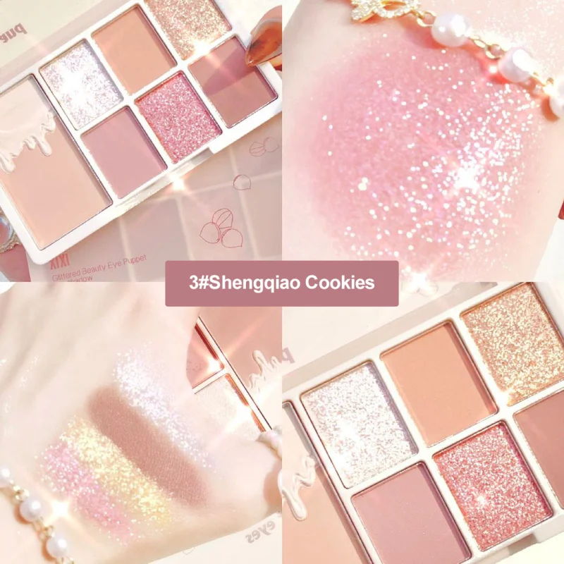 

Glitter 7 Colors Eyeshadow Palette Matte Shimmer Soft Touch Long Lasting Waterproof Pigmented Eye Shadow Eye Makeup