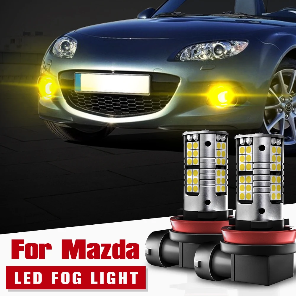 

2pcs LED Fog Light Blub Lamp H11 Canbus For Mazda 2 DE DH DL DJ 3 BL BM BN 5 6 GH GJ CX-5 KE GH CX-7 ER CX-9 TB MX-5