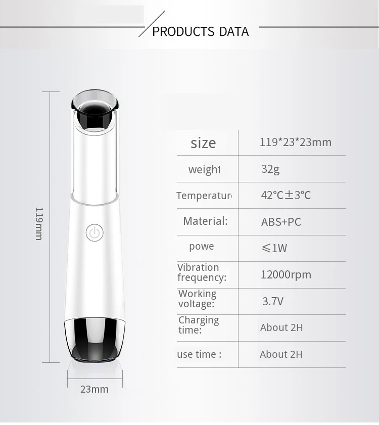 

New Warm Ipl Iontophoresis Beauty Eyes Instrument Electric Eye Massager Wrinkle Instrument Dark Circle Removal Eliminate Eye Bag