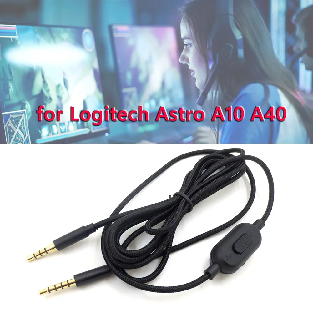 Шнур AUX для наушников 3 5 мм Logitech Astro A10 A40 A30|Аксессуары наушников| |