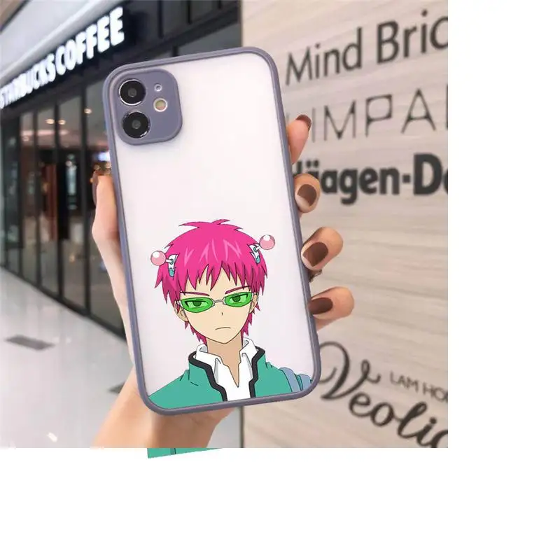 

Saiki Kusuo Japan anime Phone Cases matte transparent For iphone 7 8 11 12 plus mini x xs xr pro max cover