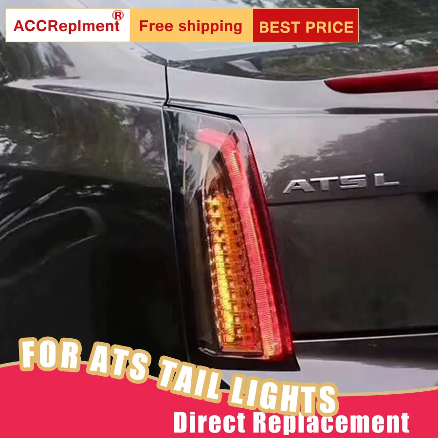 Новый светодиодный задний фонарь s в сборе для Cadillac ATS 2014 2017 стоп сигнал DRL