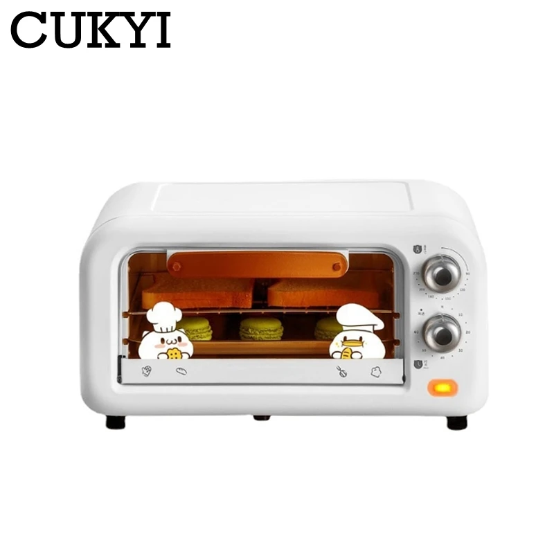 cukyi mini electric pizza and bread toaster ovens grill bakery oven for baking household appliances for kitchen convection oven free global shipping