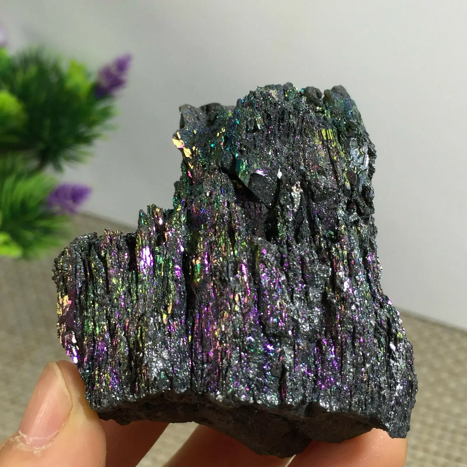 Красочный минеральный камень орнамент руда карбид кремния кластер грубые