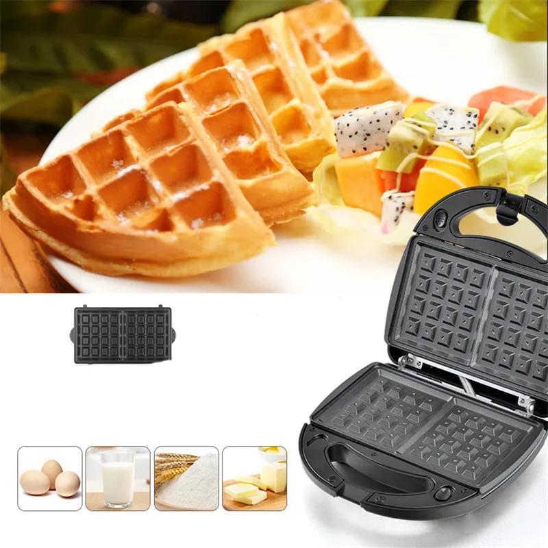 Электрическая сэндвич машина 6 в 1 вафельная тостер пончики выпечка