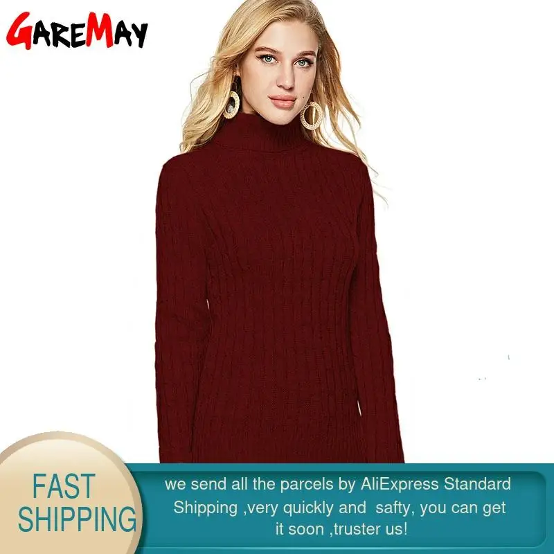 Womens Winter Sweaters Long Sleeve Casual Female White Turtleneck Sweater Women's Knitted Jumper And Pullover Autumn 2020 | Женская