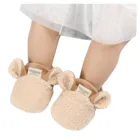 2021 Фирменная новинка, одежда для малышей, детский костюм для новорожденных Ползунки обувь для мальчиков и девочек тапки с ягненком для детей, начинающих ходить спортивная обувь на меху со звериными ушами, которые делают первые шаги; # G30