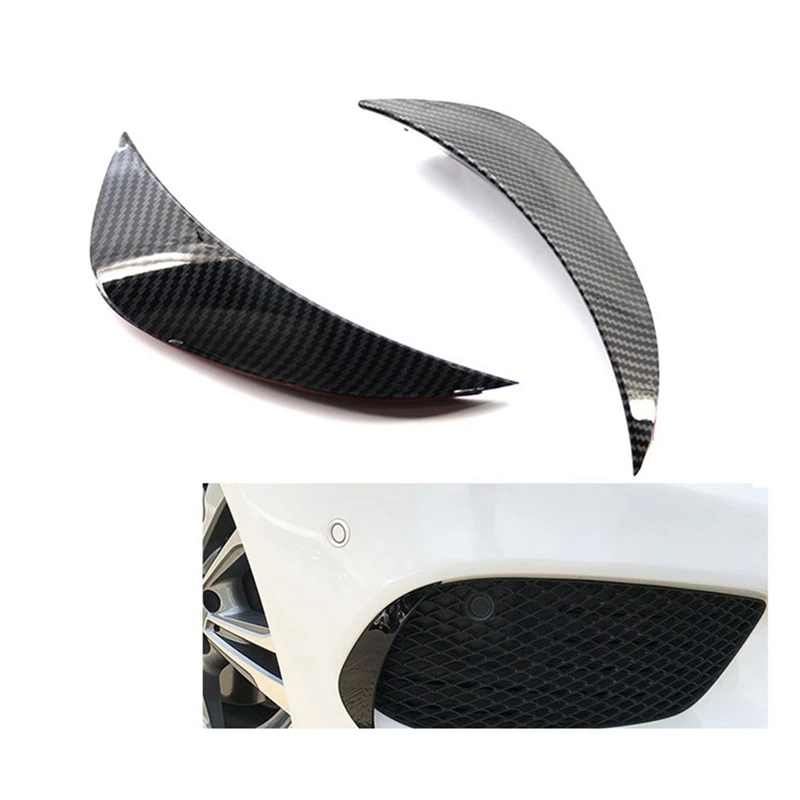 

1 Pair Front Bumper Splitter Canard Air Vent Cover Trim for Mercedes-Benz C Class W205 for AMG 2015-2018 Car Styling
