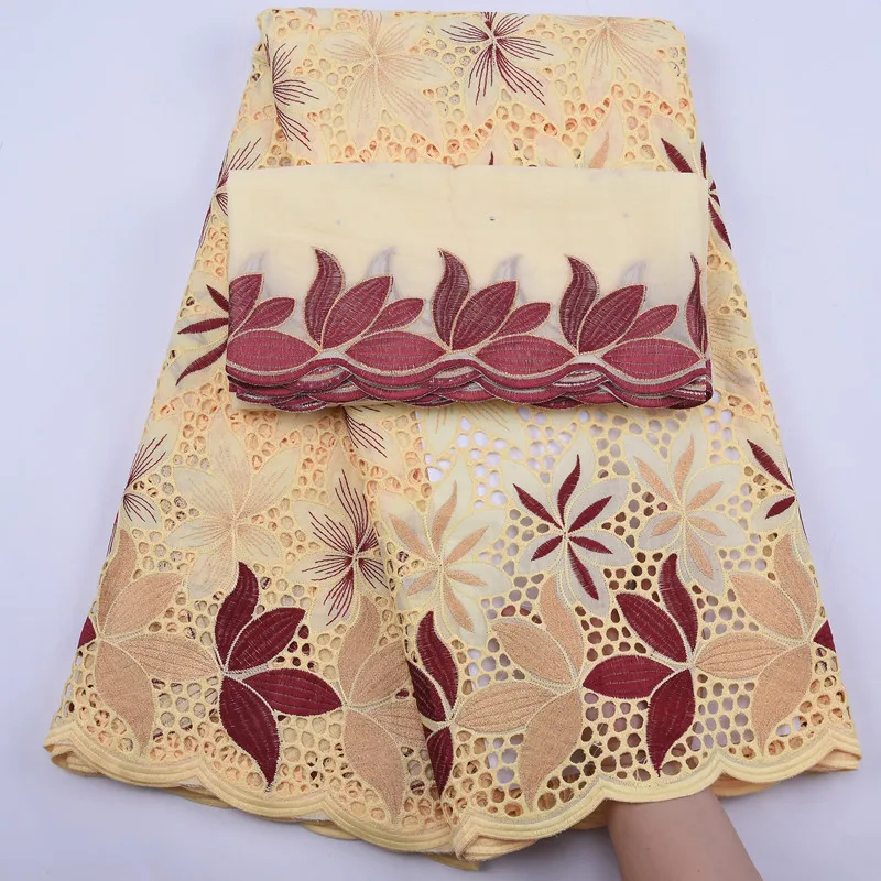 SJD кружевной гипюровый шнур африканская кружевная ткань с вышивкой в нигерийском