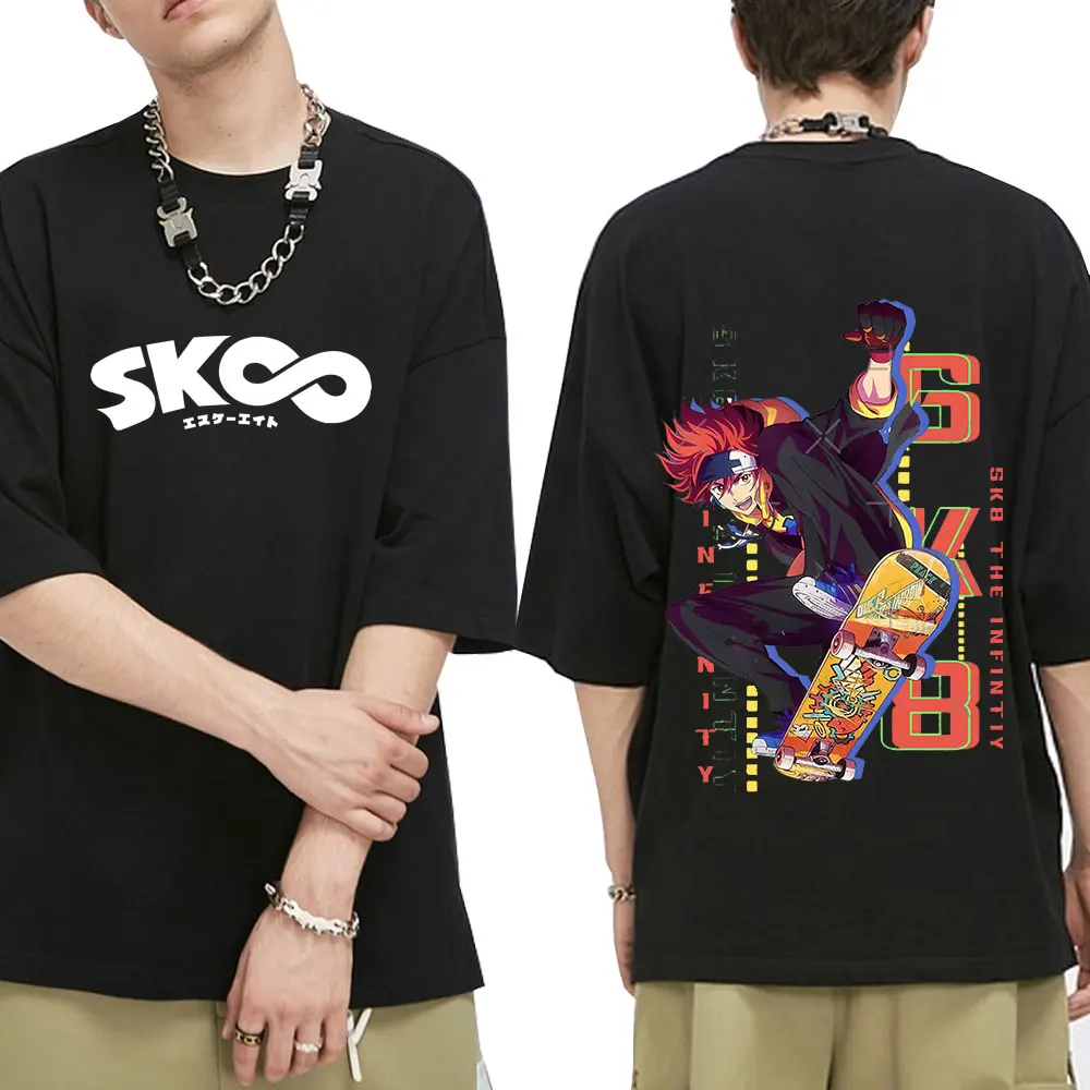 

New Japanese Anime SK8 The Infinity T Shirt Men Kawaii Cartoon Skateboard Boys Graphic Tees Harajuku Unisex Tops T-shirt Male