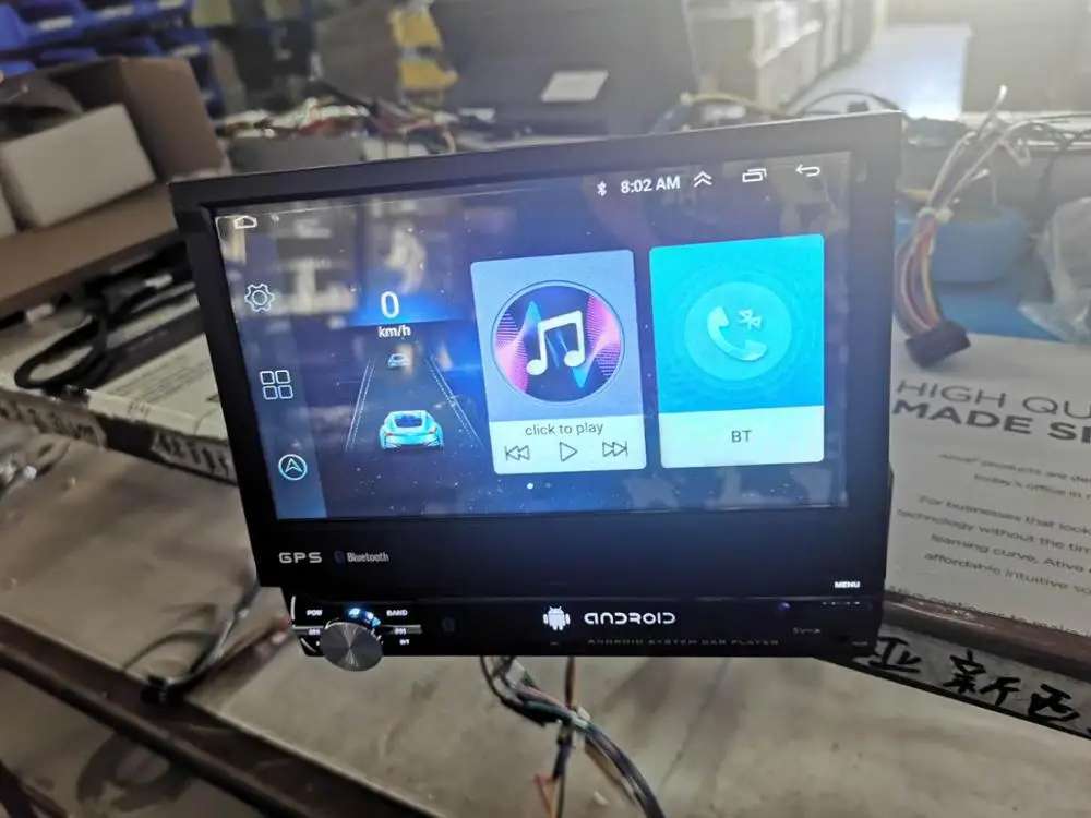Автомагнитола на Android 9 0 выдвижной мультимедийный MP5-плеер с сенсорным экраном 7