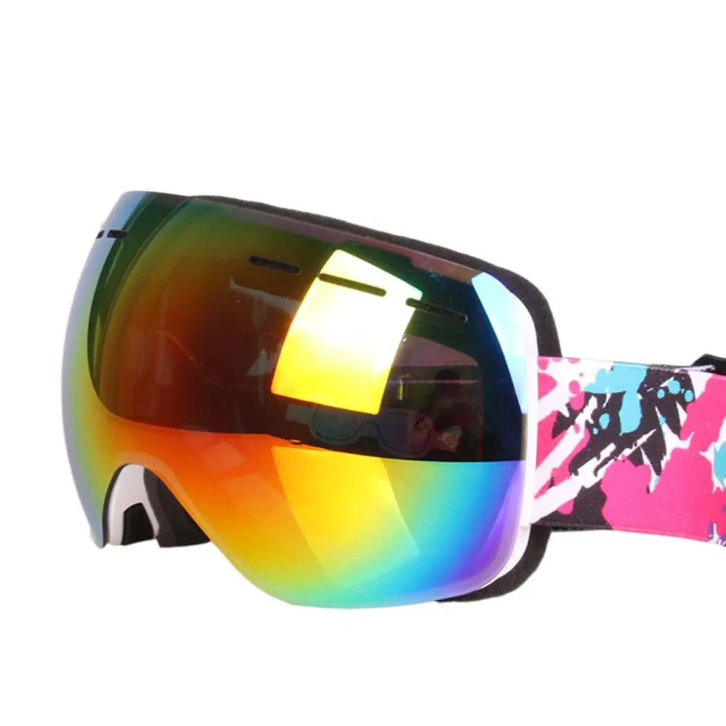 Унисекс Анти туман двойные Слои объектив катания на лыжах сноуборде с защитой от