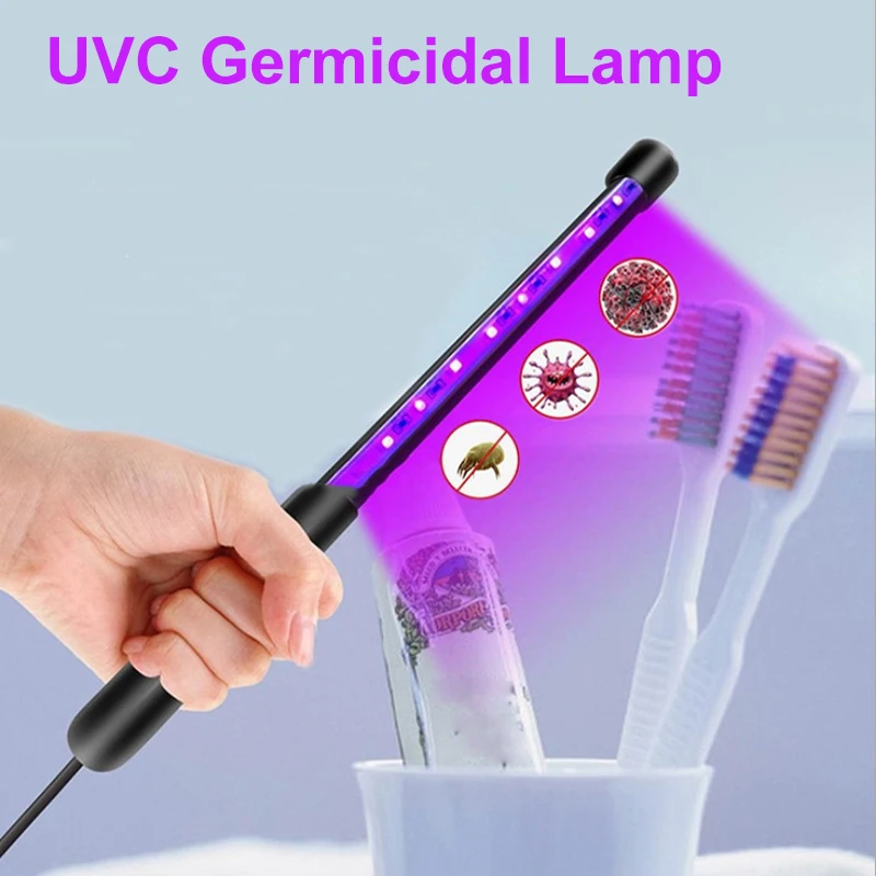 

UV Sterilizer Light Home Portable USB Ultraviolet Disinfection Bactericidal Lamps UVC Germicidal Lamp Sanitizing Sterilizer Tube