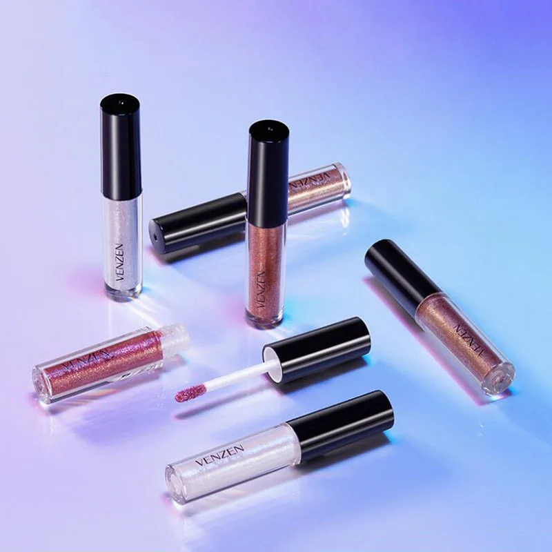 Streamer Flashing Liquid Eye Shadow Makeup Not Easy to Remove Smudge |