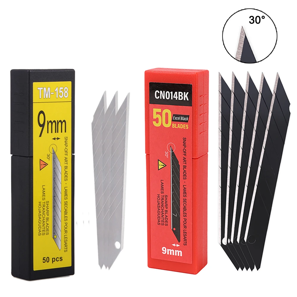 50/100 шт., сменные лезвия из углеродистой стали