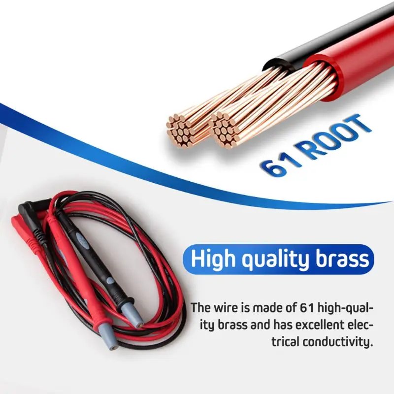 

Test Leads Kit Replaceable Test Wires Probes 1000V 20A for Multimeter Test Lead Dropshipping