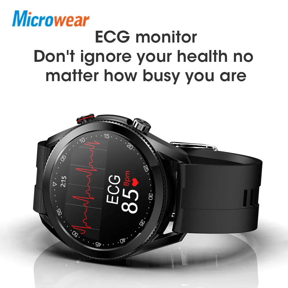 2021 new microwear l19 smart watch bt call waterproof ecg blood pressure heart rate fitness tracker smartwatch l15 l16 free global shipping