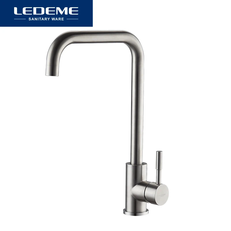 

360 Single Handle Single Hole Kitchen Faucet Mixers Sink Tap Wall Kitchen Faucet Modern Hot and Cold Water L4998-4