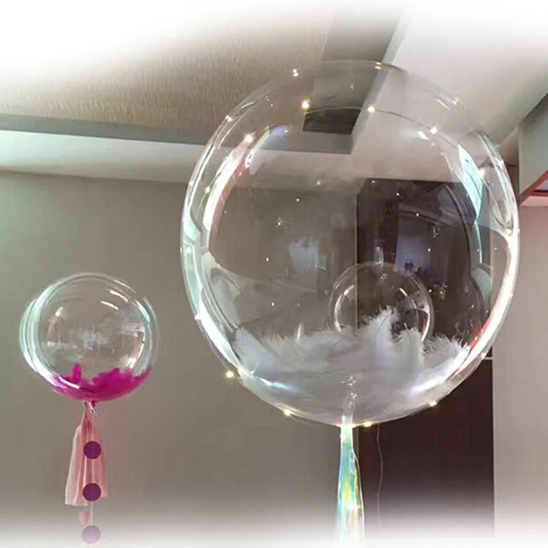 

10pcs Transparent Bobo Balloons Marriage Christmas Xmas Wedding Party Decor
