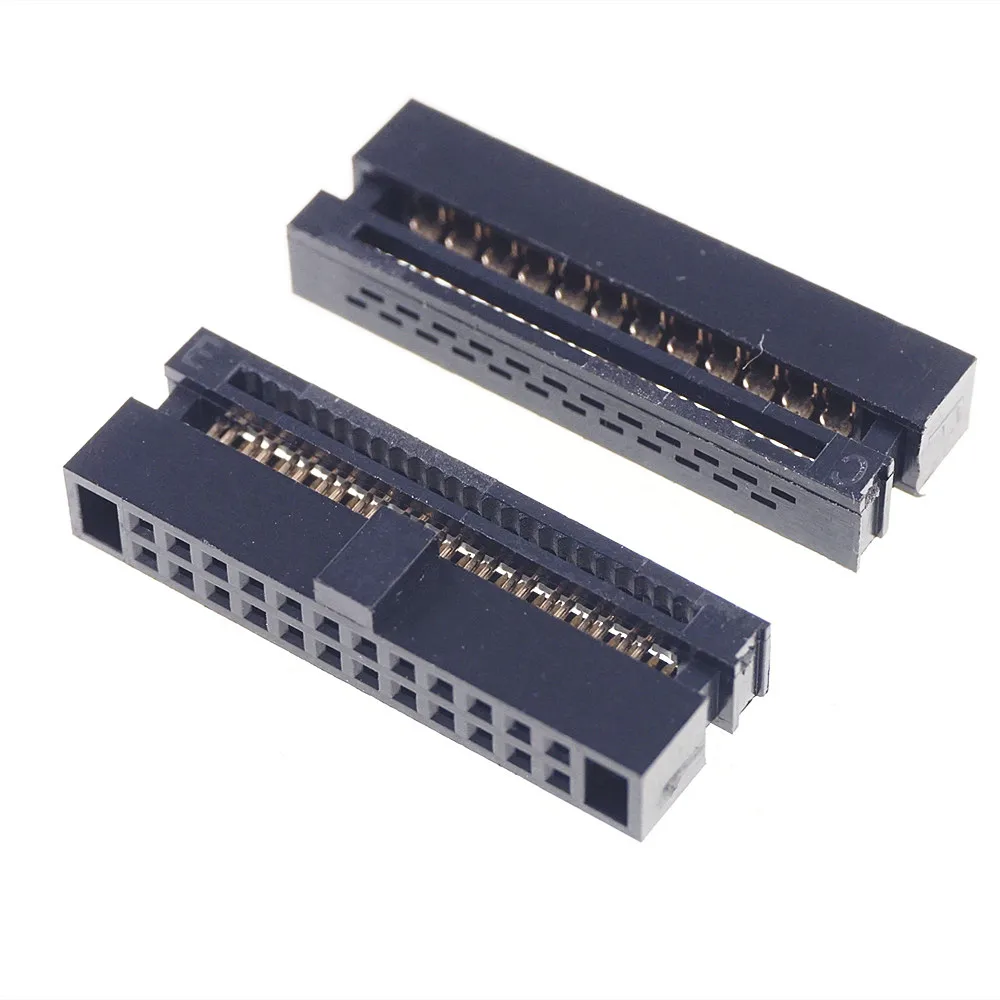 5 шт. 0 050 &quot1 27 мм 24-контактный двухрядный разъем IDC 2x12 P 24-позиционный