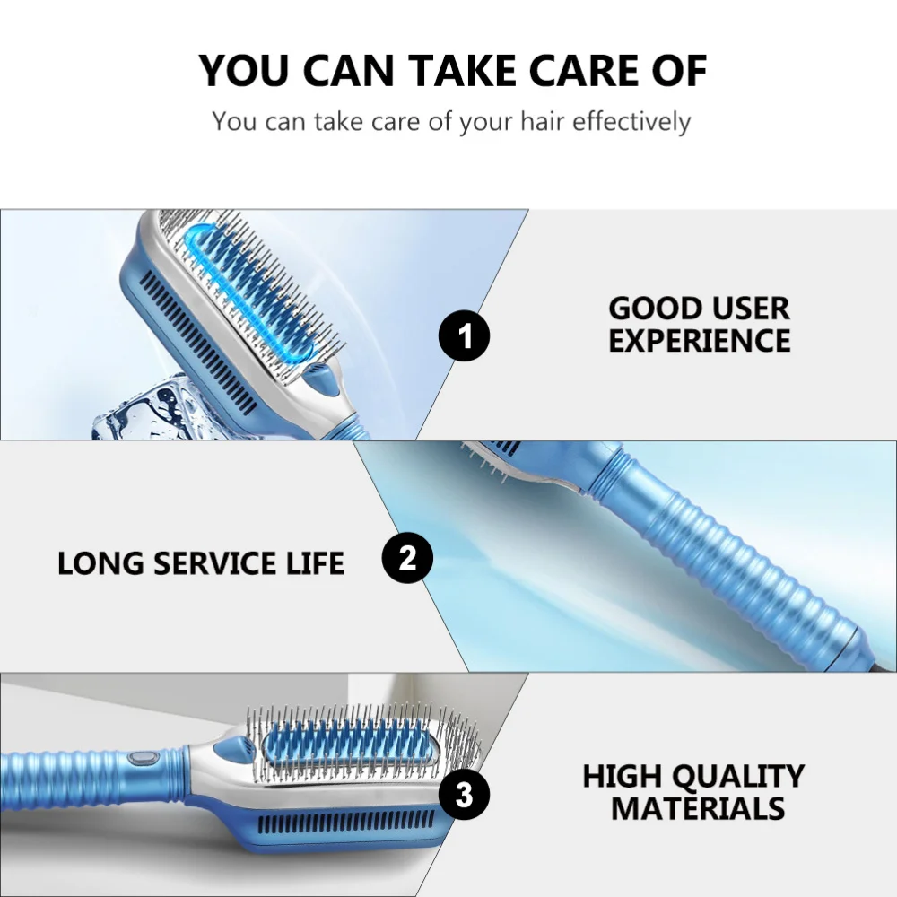 

1Pc Multi-Functional Hair Comb Personal Care Negative Ion Styling Brush (Plug)