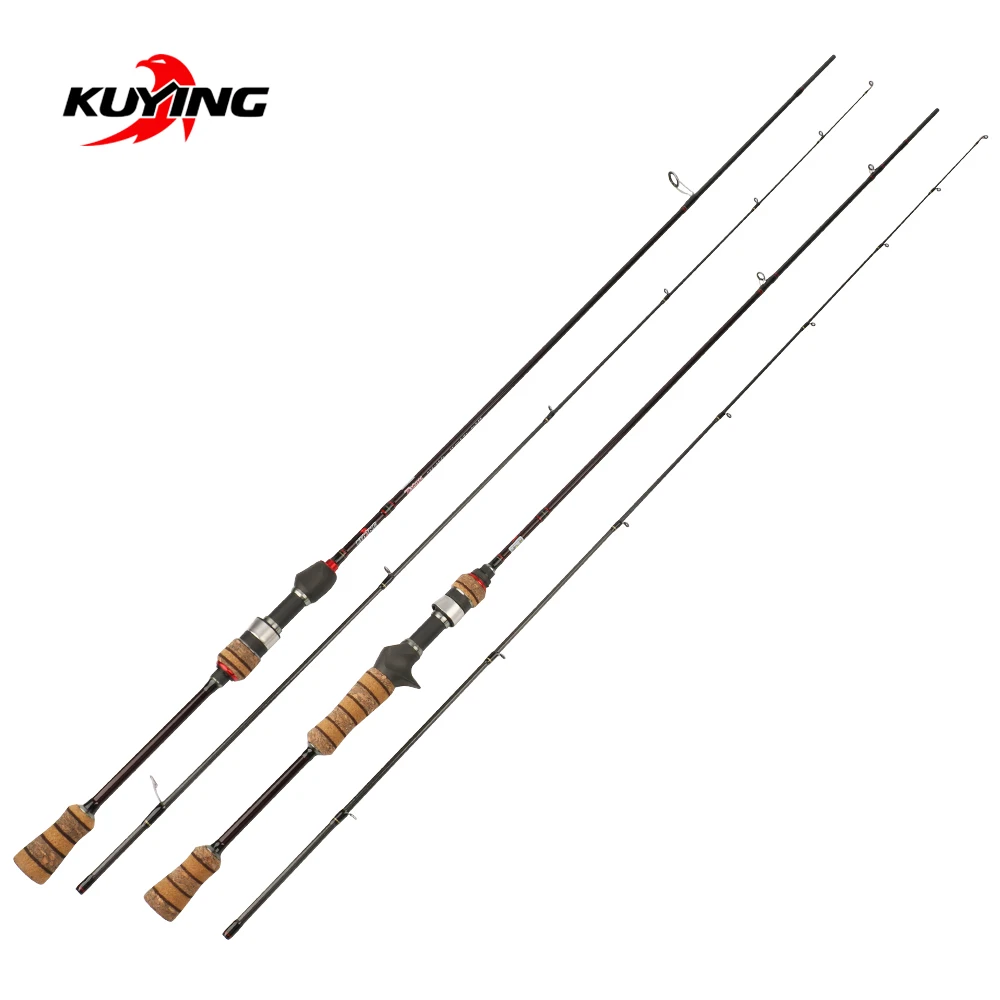 

KUYING Teton L Light 1.98m 6'6" Soft Casting Spinning Lure Fishing Rod Pole Cane Carbon Medium Fast Action Trout 2-10g FUJI