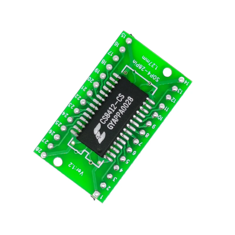1 шт. флэш-память CS8412CS CS8412 флэш-SOP28 до DIP28 | Электронные компоненты и принадлежности