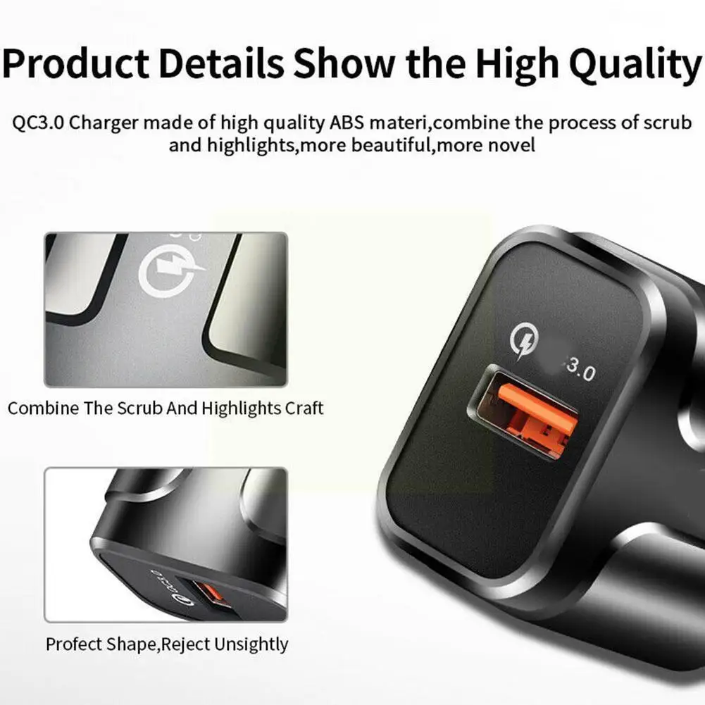 

3A Quick Charge QC 3.0 USB Charger US EU Wall Mobile Phone Charger Adapter for iPhone Samsung Huawei Xiaomi Fast Charger O7O9