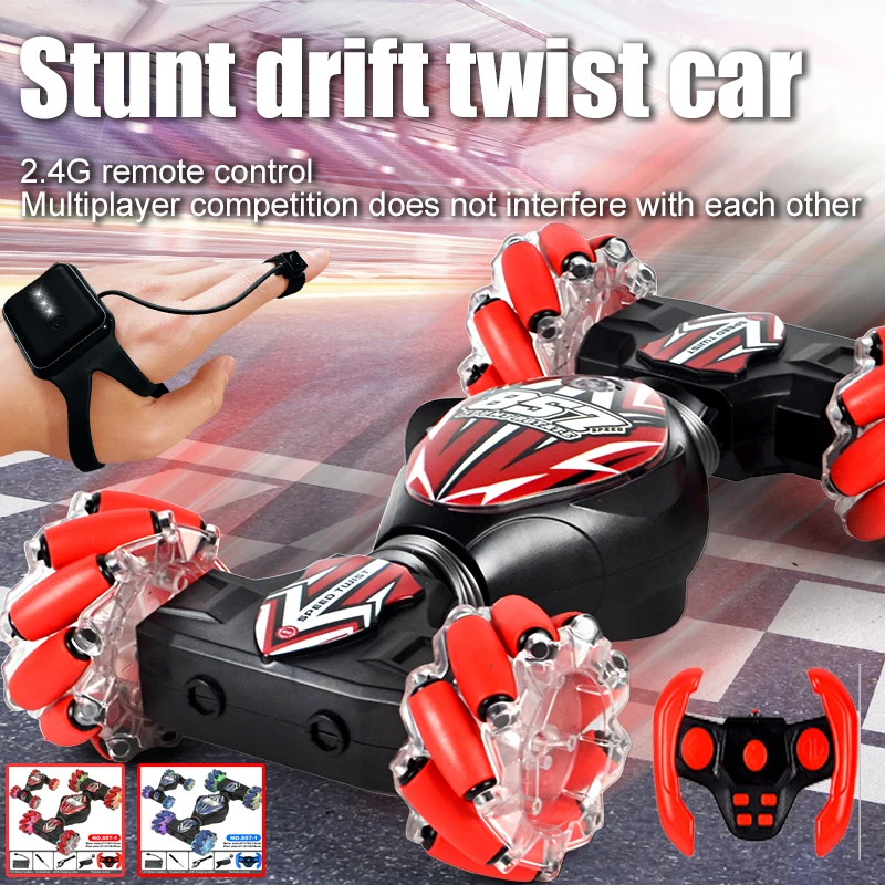 

2,4G 4WD жесты на дистанционном управлении индукционный крутящийся автомобиль со светильник подъемные АВТОМОБИЛИ часы с датчиком жеста везде...