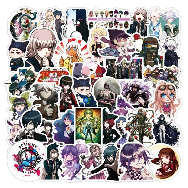 

10/30/50 PCS Shots Broken On The Day Cartoon Graffiti Laptop Luggage Skateboard Guitar Waterproof Stickers Wholesale