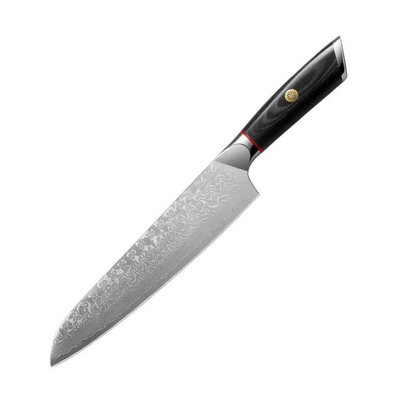 

8 Inch Very Sharp Cleaver Santoku Japanese Knives 67 Layers VG10 Damascus Steel Handmade Kitchen Knives Wood Handle Gift Box